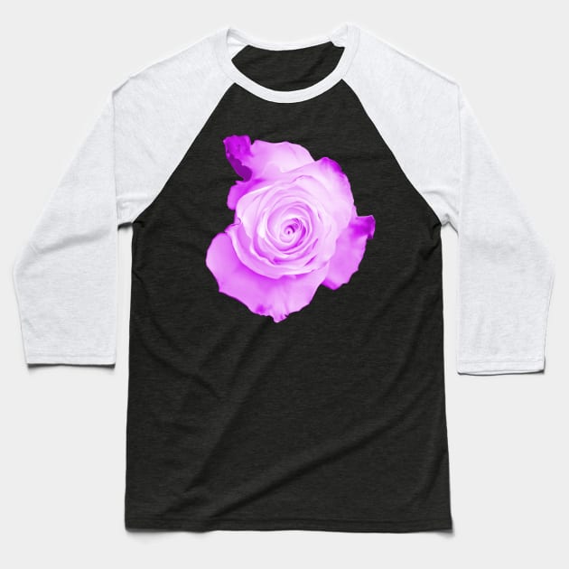 Purple Rose Baseball T-Shirt by RaphaelWolf